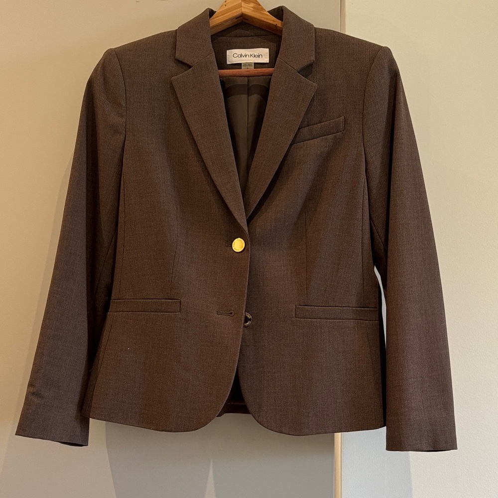 Calvin Klein Women's Brown Blazer